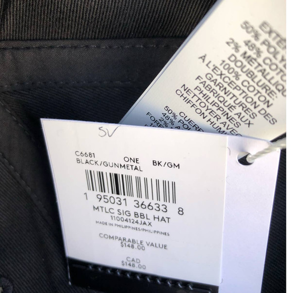 New 🎀 Coach Baseball Hat In Metallic Signature - Picture 7 of 10